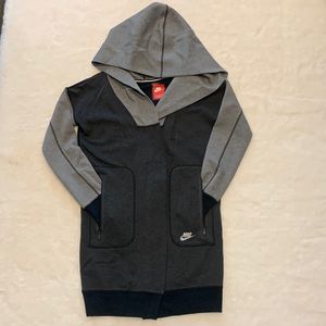 Black/Grey Zip Up Nike Cardigan